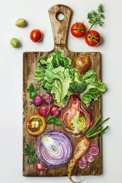 Składniki na desce roboczej